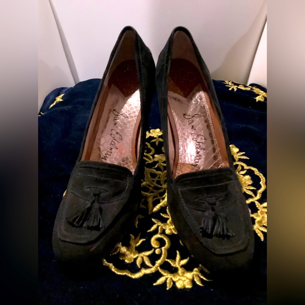Sam Edelman Suede Loafers Heels